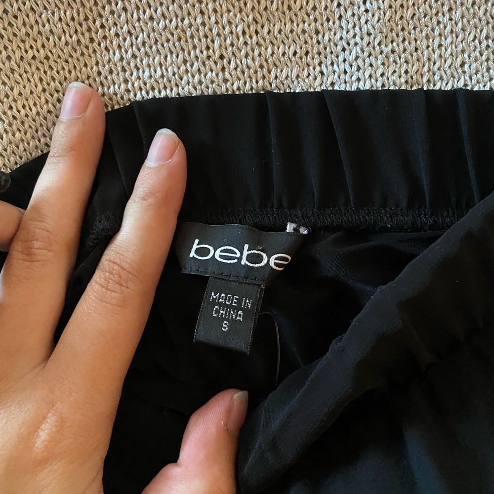 Black Bebe high-low skirt. Size Small. - Picture 5 of 6